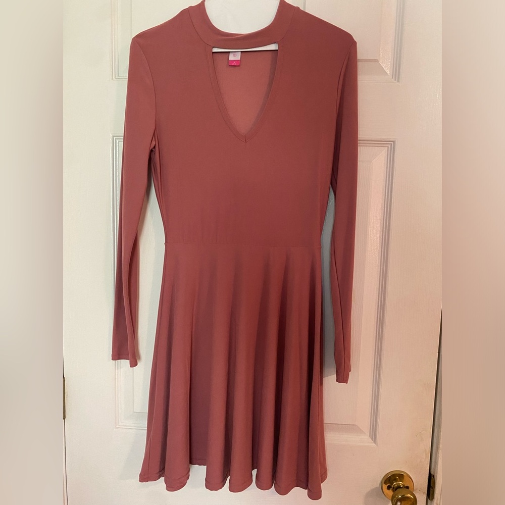 Pink skater dress